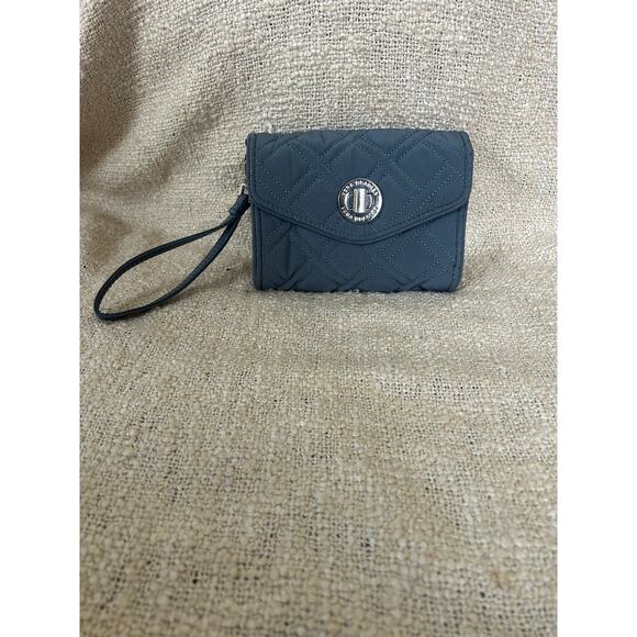 Vera Bradley Handbags - Vera Bradley Your Turn Blue Gray Wristlet/Clutch Wallet